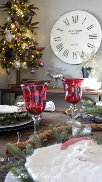 Christmas Decor in the dining room