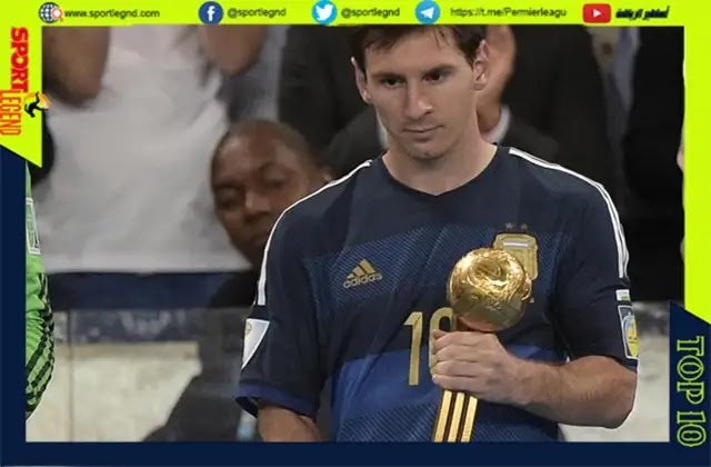 حصد ليونيل ميسي جائزة افضل لاعب في كاس العالم 2014
