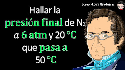 Una muestra de 30.0 L de nitrógeno dentro de un contenedor rígido de metal a 20.0 °C se coloca dentro de un horno cuya temperatura es 50.0 °C. La presión dentro del contenedor a 20.0 ° C fue de 6.00 atm. ¿Cuál es la presión del nitrógeno después de aumentar su temperatura a 50.0 °C?