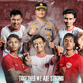 Polres Inhil Gelar Nobar Semi Final AFC U23 Indonesia Vs Uzbekistan