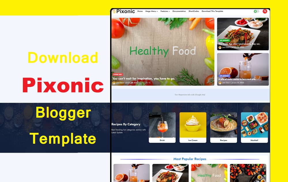 Download Pixonic Blogger Template Free
