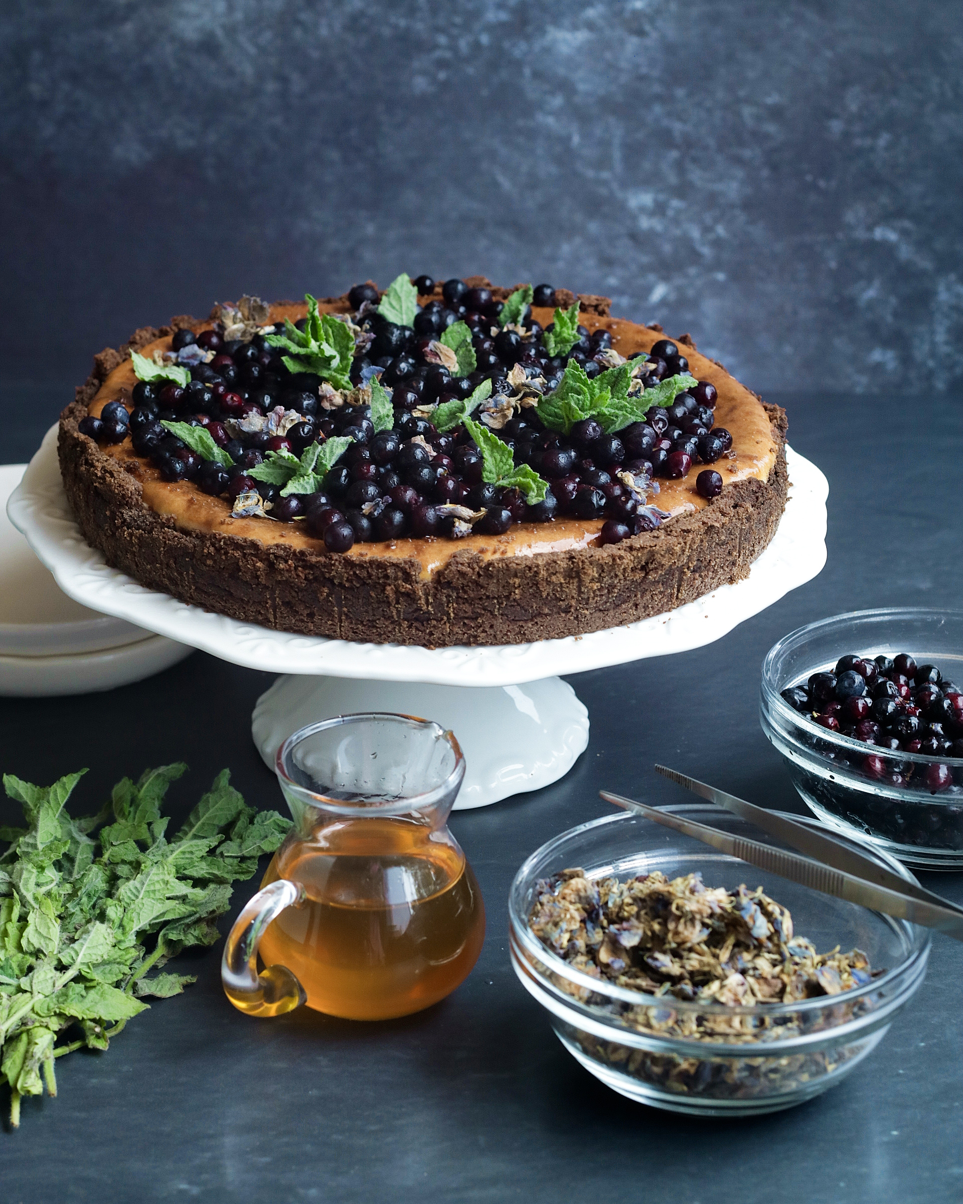 Cheesecake peruano de cañihua y lavanda