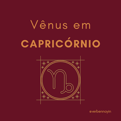 vênus em capricornio