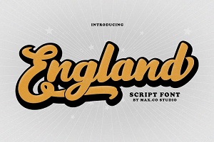England Script by Teuku Rinaldi Novianda | Max.co Studio