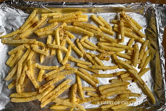 Seasoned fries ready to cook