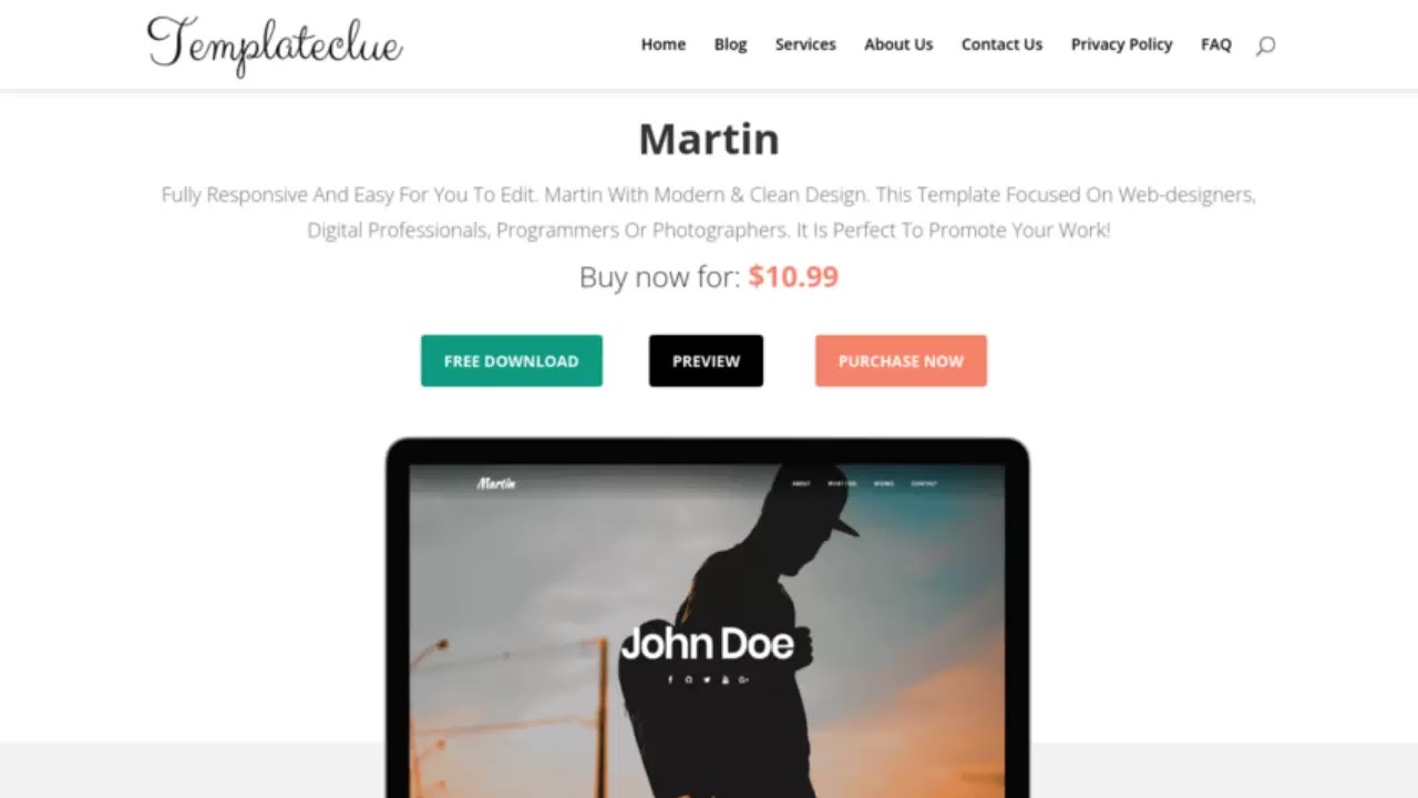 Martin Blogger Template are fully responsive theme and easy for you to edit