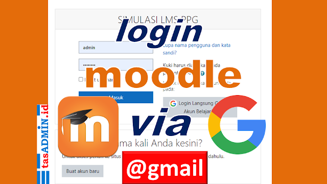 Login LMS Moodle Menggunakan Akun Google