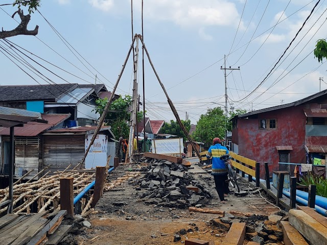 Perbaikan Jembatan Jalan Pangeran Ditarget Selesai Bulan Desember Ini