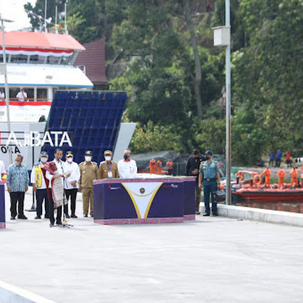 Kapolda Sumut Dampingi Presiden RI Resmikan Tujuh Pelabuhan Penyeberangan dan Empat KMP di Kawasan Danau Toba