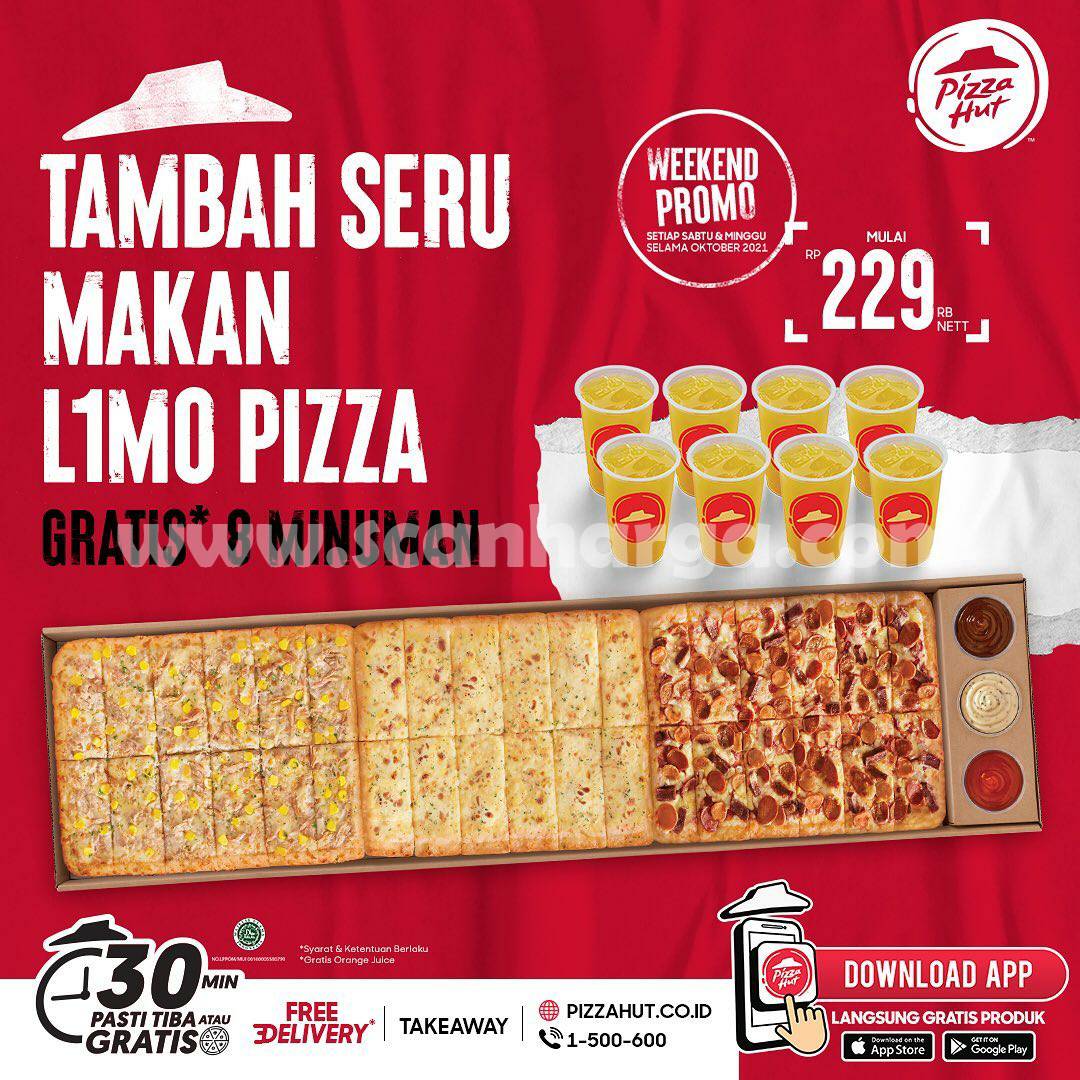 Promo Pizza HUT Weekend - Tambah Seru Makan L1MO Pizza