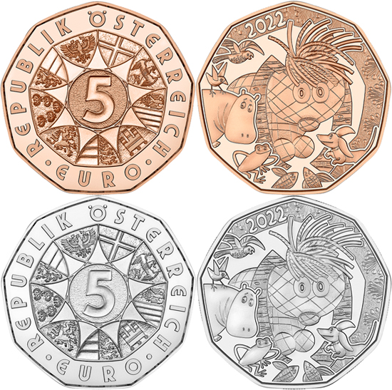 Austria 5 euro 2022 - Easter coin: Little I-am-Me