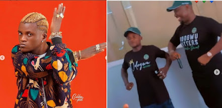 "Drink Odogwu Bitters, Make Dem No Fu¢k Your Wife" - Singer, Portable Says As He Signs N50M Endorsement Deal With Obi Cubana’s Herbal Drink Brand (Videos)