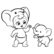 Cartoon coloring page | funny situations