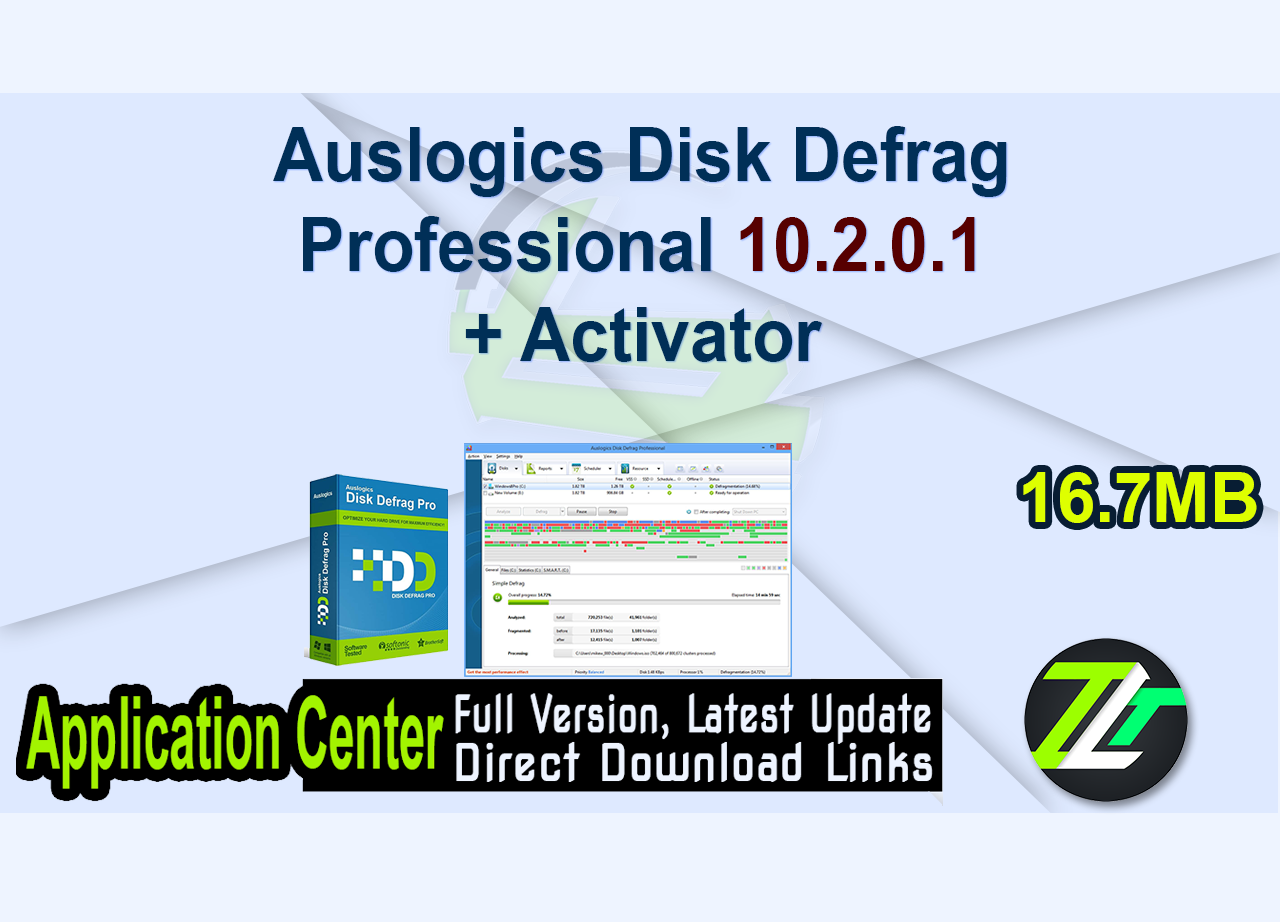 Auslogics Disk Defrag Professional 10.2.0.1 + Activator