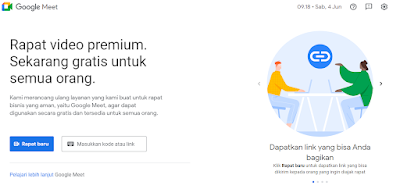 Google Meet untuk rapat online