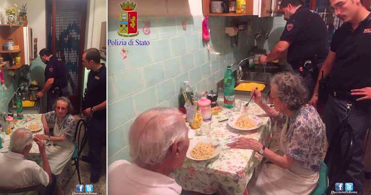 Italian Police Officers Attend Call And Cook Huge Pasta Meal For Elderly Couple Stuck At Home