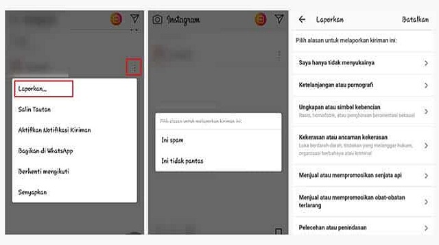  Apa lagi semenjak Instagram mengenalkan fitur yang baru ini yakni online shop Cara Melaporkan Akun IG Penipu Terbaru