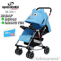 kereta dorong bayi spacebaby sb329-1 baby stroller