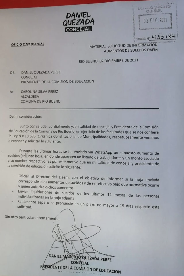 ▶️Río Bueno: Piden explicaciones ante supuesto aumento de sueldo a trabajadores municipales