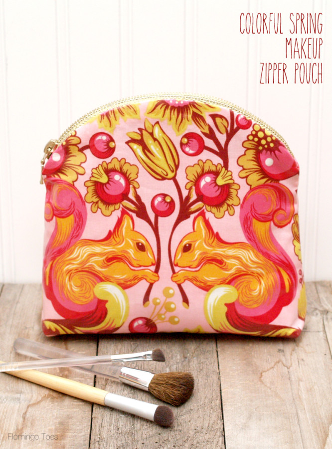 Colourful Makeup Bag Tutorial + Pattern