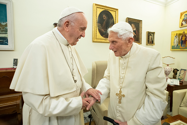 Visita a Benedicto XVI, Navidad 2018