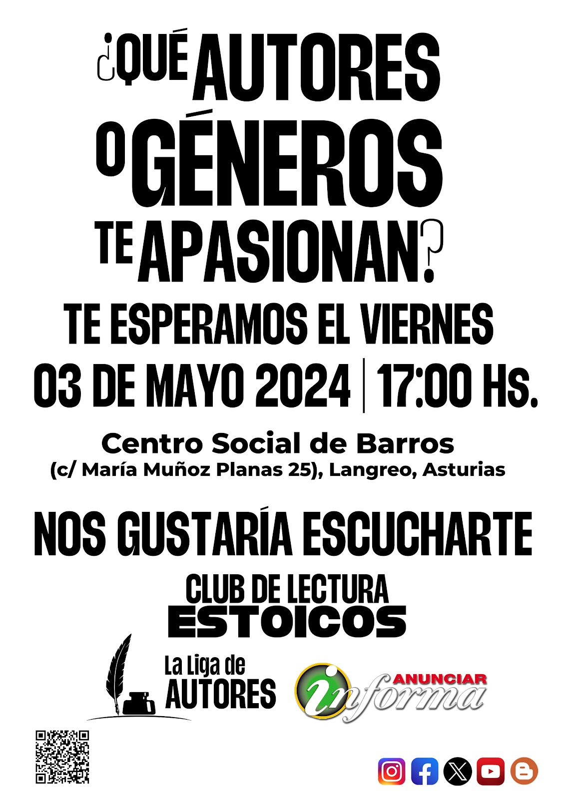 VIERNES 3 DE MAYO 2024 | 17:00 HS