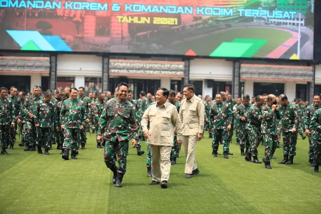 Hanya sehari setelah Surat Presiden dari Presiden Jokowi diserahkan ke DPR untuk nama Ditunjuk Jadi Calon Panglima TNI, Jenderal Andika Perkasa Langsung Ditemui Prabowo