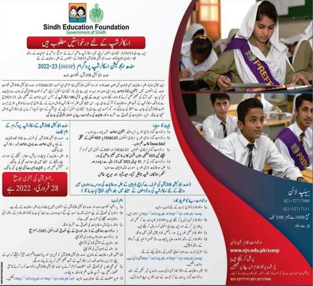 Sindh Education Foundation Scholarship 2022-Scholarship