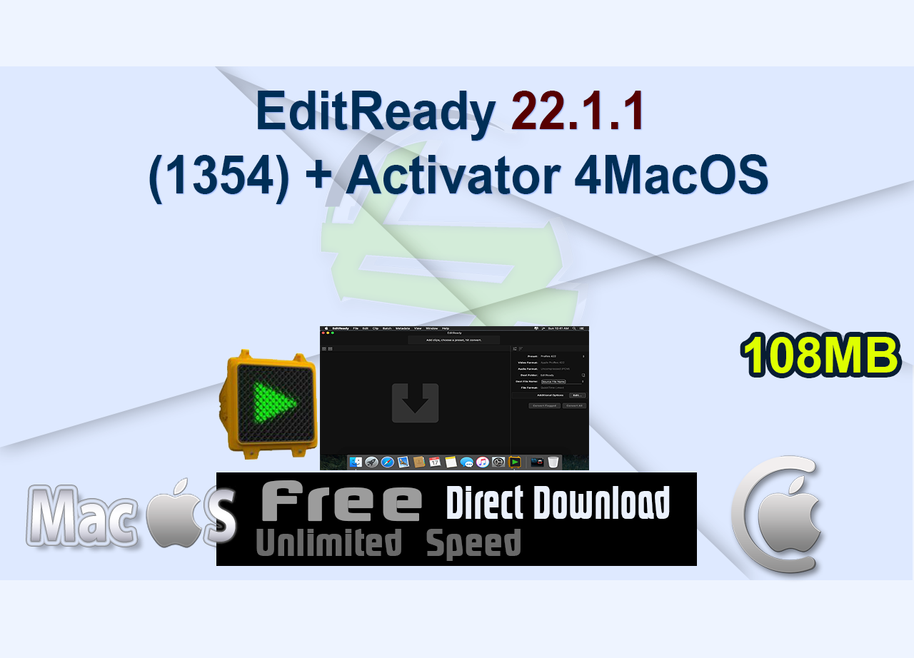 EditReady 22.1.1 (1354) + Activator 4MacOS