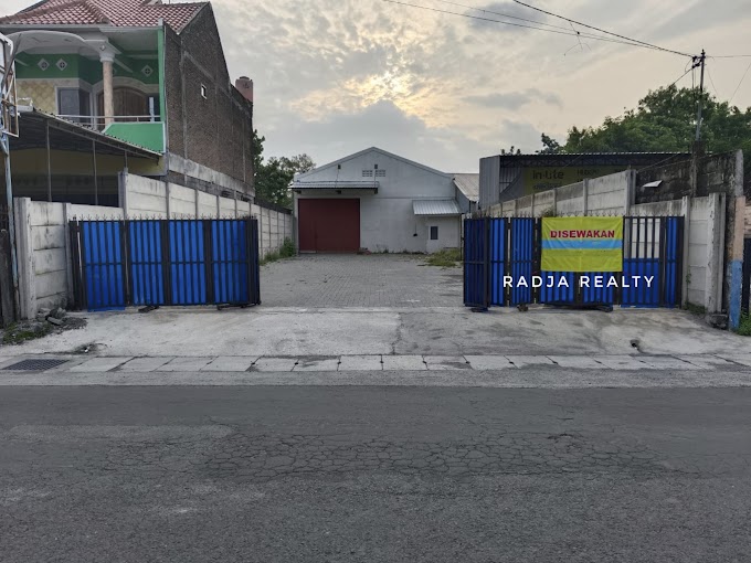 Disewakan Gudang Rangka Baja Pinggir Jalan Kabupaten Trihanggo Sleman