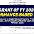 GRANT OF FY 2020 PERFORMANCE-BASED BONUS TO DEPED PERSONNEL