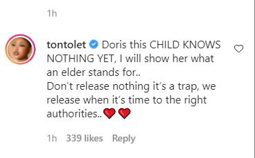 This child knows nothing, I will show her what elders stands for- Tonto Dikeh reacts after Jane mena dared her to release her s!x tape