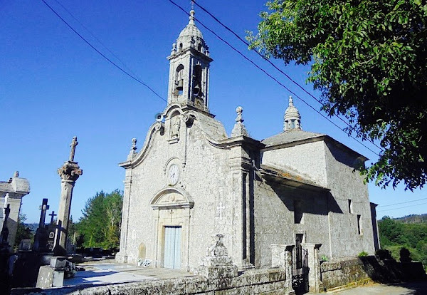 Iglesia de San Vicente do Burgo en el Camino Primitivo