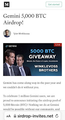 Winklevoss twins themed crypto scam.