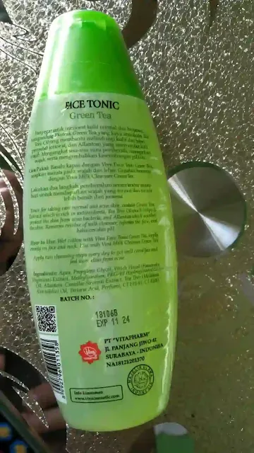 Viva Face Tonic Green Tea Ingredients