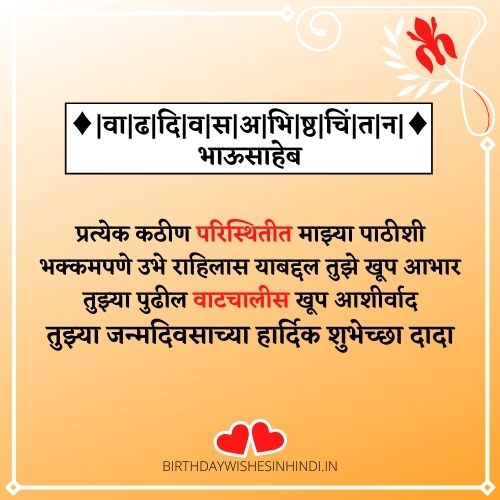 Funny Birthday Wishes in Marathi for Brother