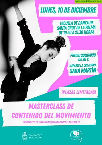 La Concejalía de Juventud organiza este lunes una ‘masterclass’ de Contenido del Movimiento con la creadora Sara Martín
