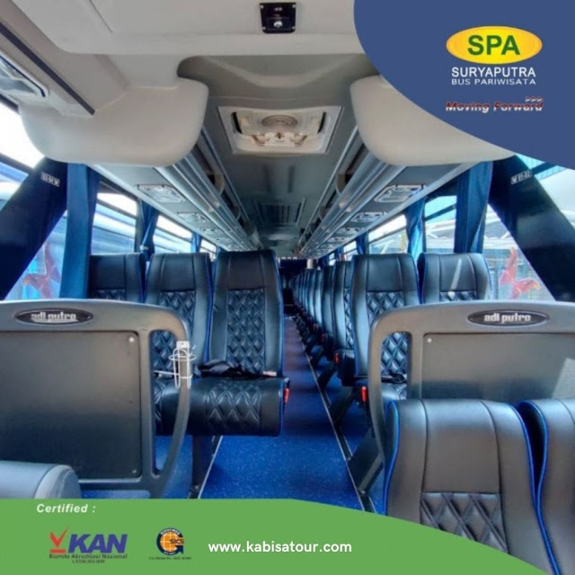 Bus pariwisata executive surya putra spa 60 seat