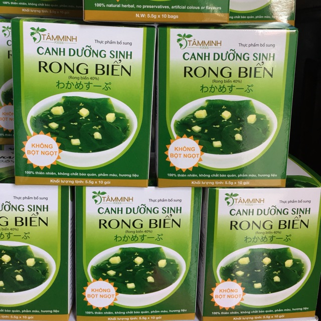 Canh rong biển ăn liền, canh dưỡng sinh rong biển