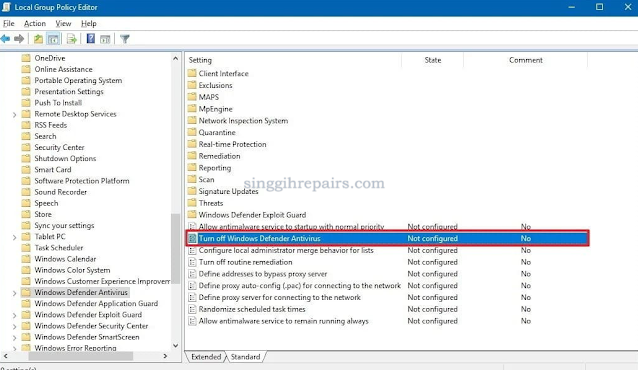 Cara Mematikan Windows Defender