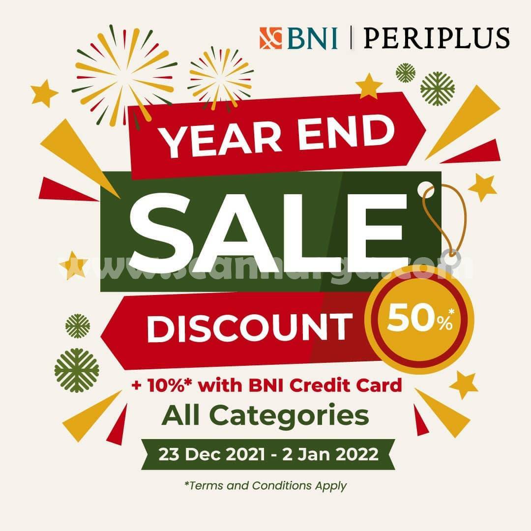 PERIPLUS Promo Year End Sale! Discount 50% Off +10% with BNI Credit Card