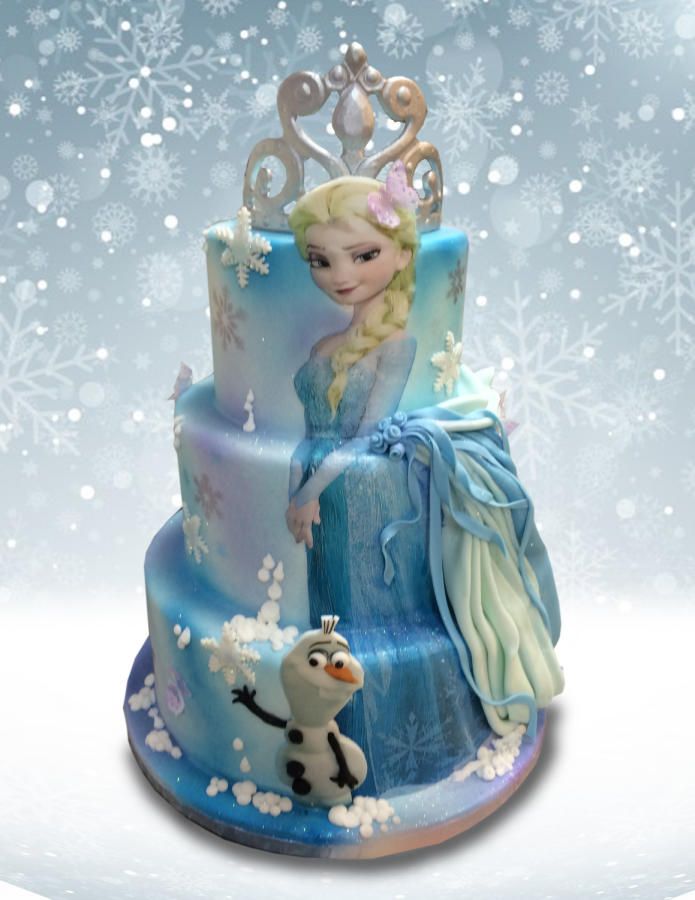 simple frozen birthday cake