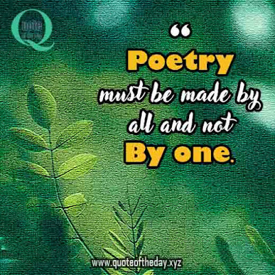 Quotes on poetry