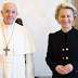 Von der Leyen y Papa Francisco piden final de guerra en Ucrania