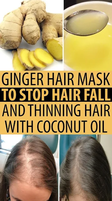 Ginger Hair Mask To Stop Hair Fall and Thinning Hair