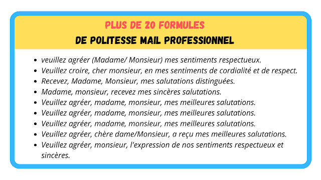 Plus de 20 Formules de politesse mail professionnel