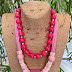 Multi strand beads necklace