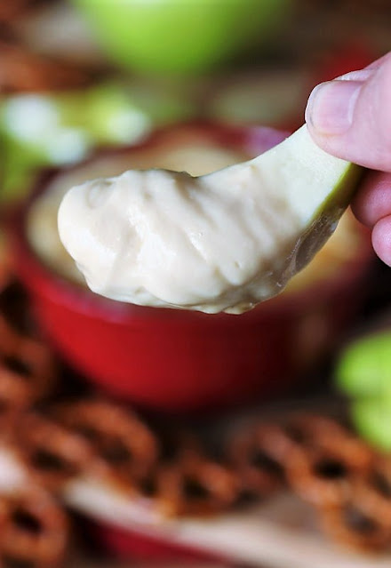 Apple Slice with Creamy Caramel Dip Image