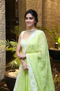 Keerthy Suresh Cute stills at Good Luck Sakhi Pre Release