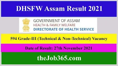 DHSFW-Assam-Result-2021